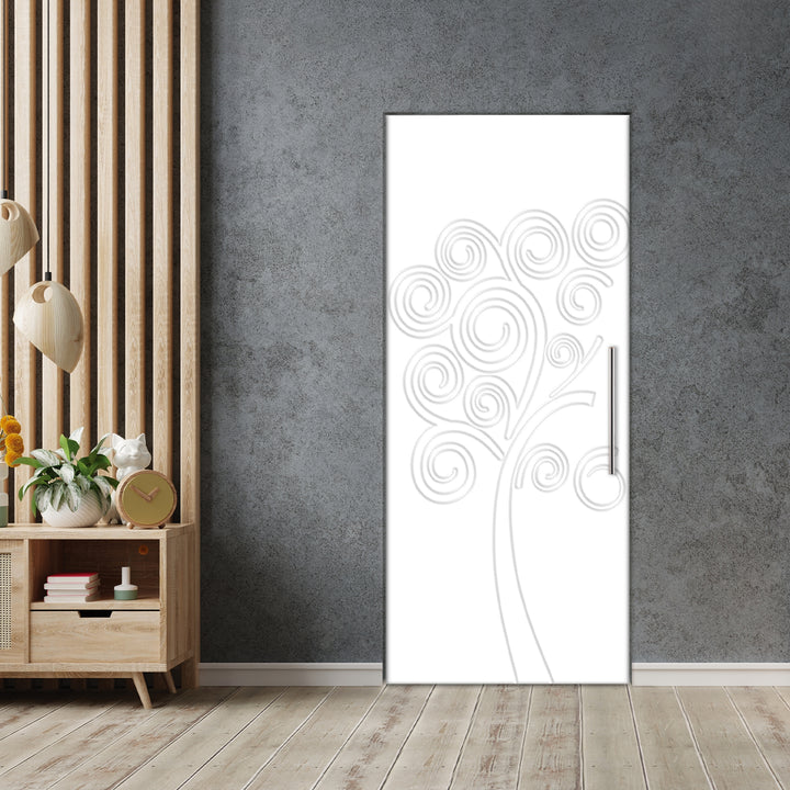 Self Closing Pivot Door with CNC Engraving Design PMR1 -  0592 - DoorDiscounter