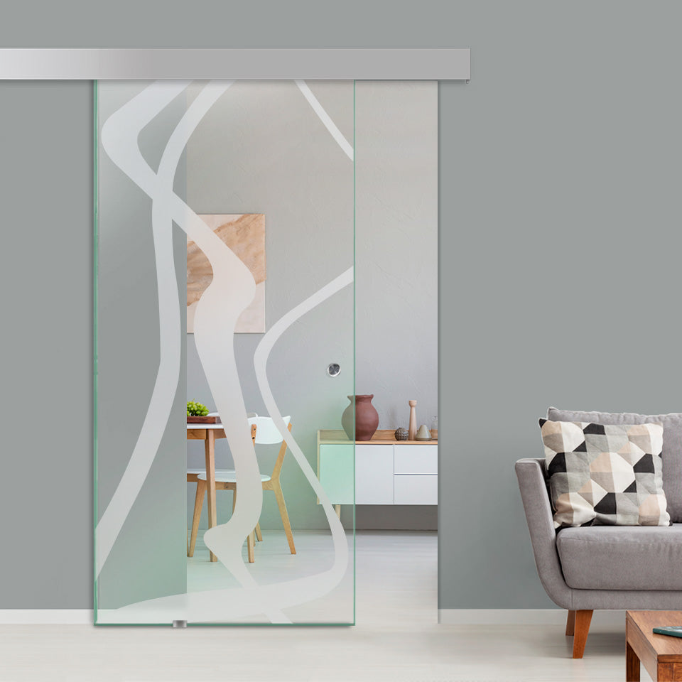 Sliding Glass Barn Door Alu100 SGBD - 1540 - DoorDiscounter