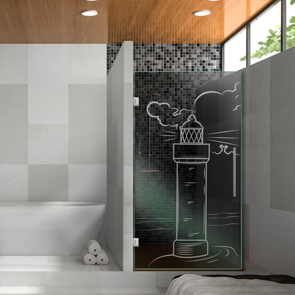 Frameless Shower Glass Door FGDS -0293 - DoorDiscounter