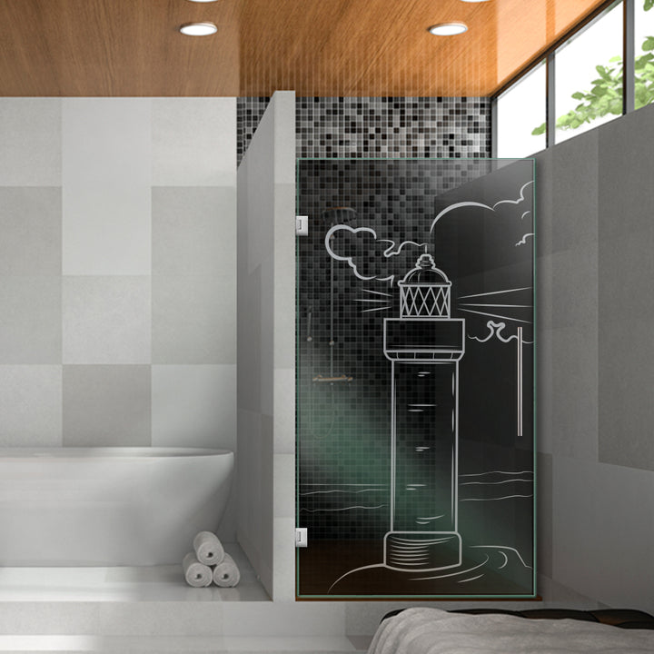 Frameless Shower Glass Door FGDS -0293 - DoorDiscounter