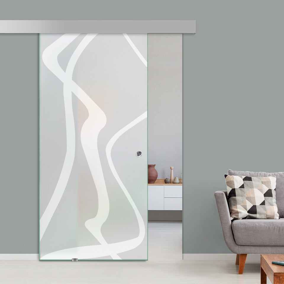 Sliding Glass Barn Door Alu100 SGBD - 1540 - DoorDiscounter