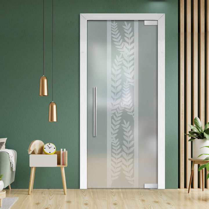 Frameless Glass Pivot Door with Self Closing Hinges FGP1 - 1961 - DoorDiscounter