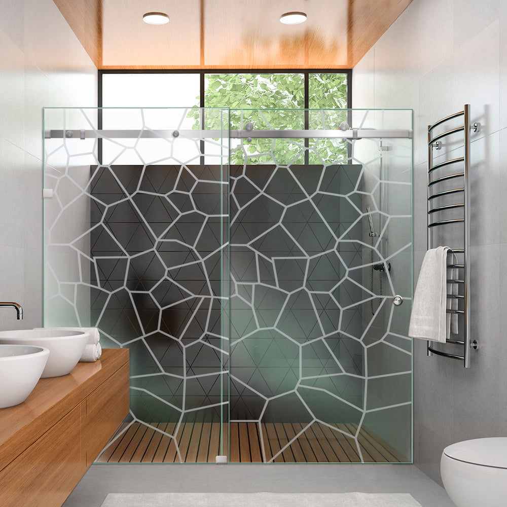 SHOWER GLASS SLIDING DOORS SGSD - 2809 - DoorDiscounter