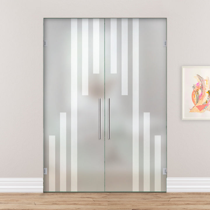 Double Swing Glass Door SGD2 - 2161 - DoorDiscounter