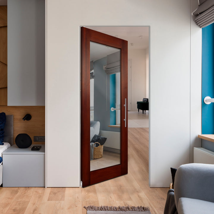 Self Closing Pivot Wooden Mirror Door Pwmd - 0804 - DoorDiscounter