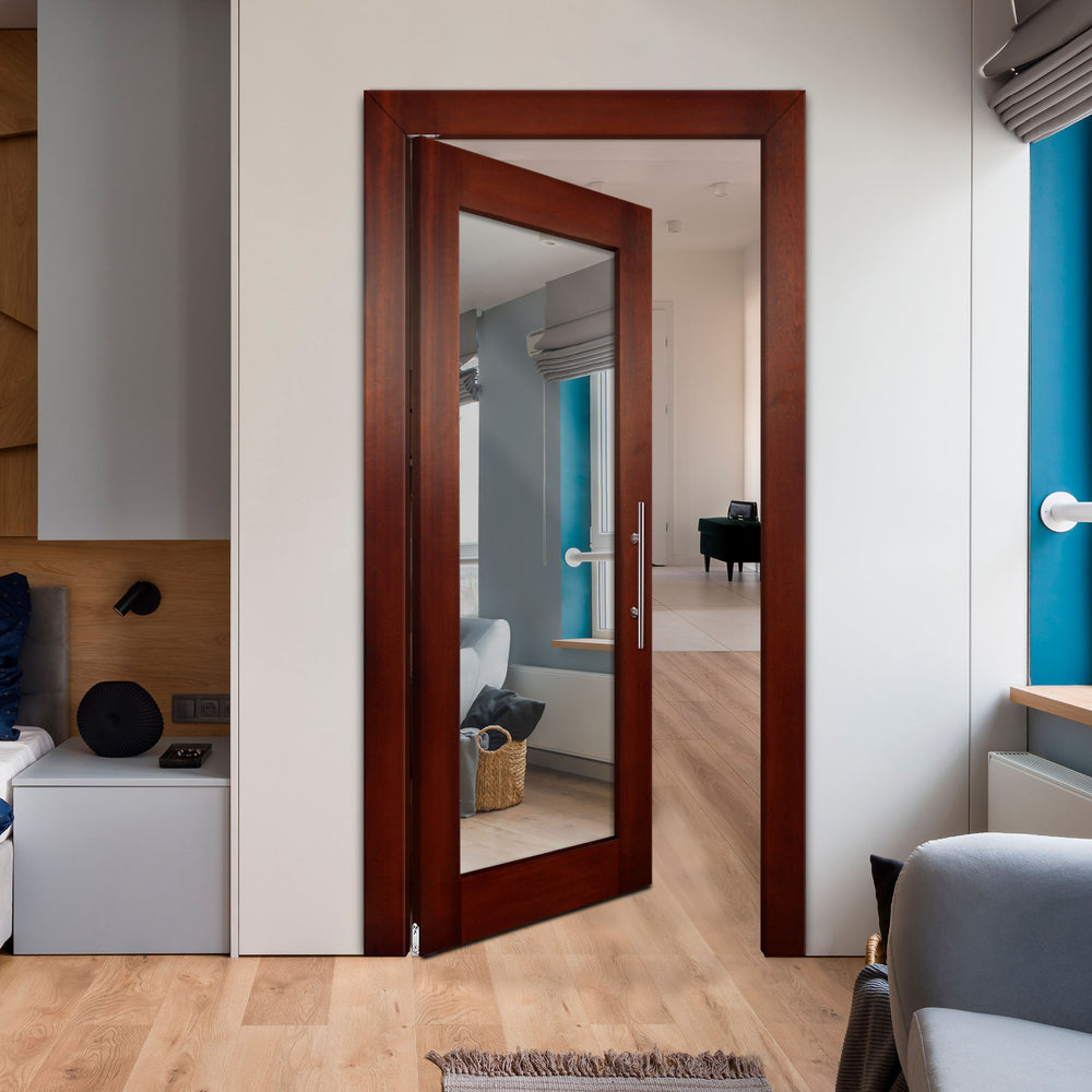 Self Closing Pivot Wooden Mirror Door Pwmd - 0804 - DoorDiscounter