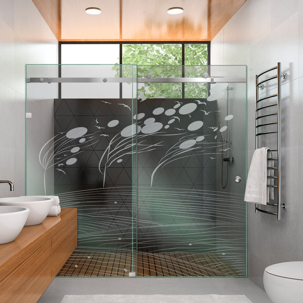 SHOWER GLASS SLIDING DOORS SGSD -0243 - DoorDiscounter