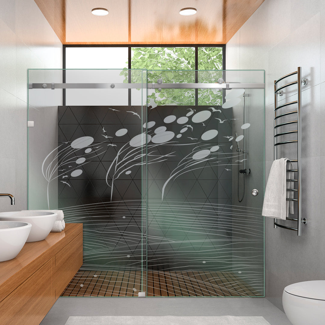 SHOWER GLASS SLIDING DOORS SGSD -0243 - DoorDiscounter