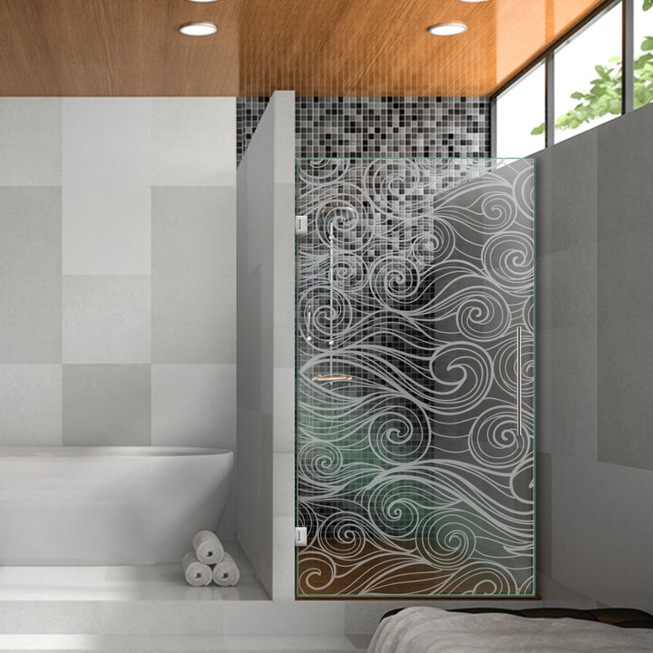 Frameless Shower Glass Door FGDS -0270 - DoorDiscounter
