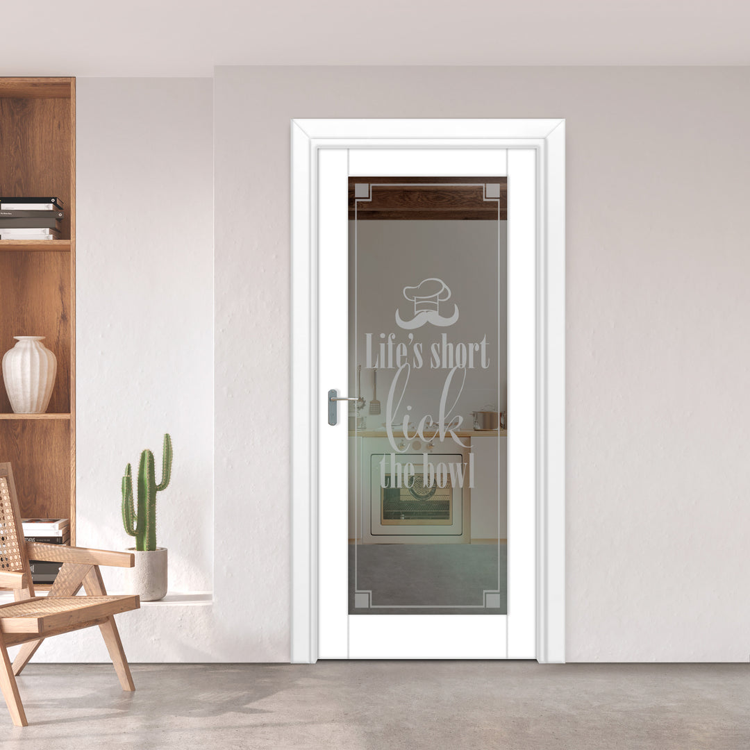 INTERIOR DOOR WITH FROSTED GLASS PANEL IDGP - 1120 - DoorDiscounter