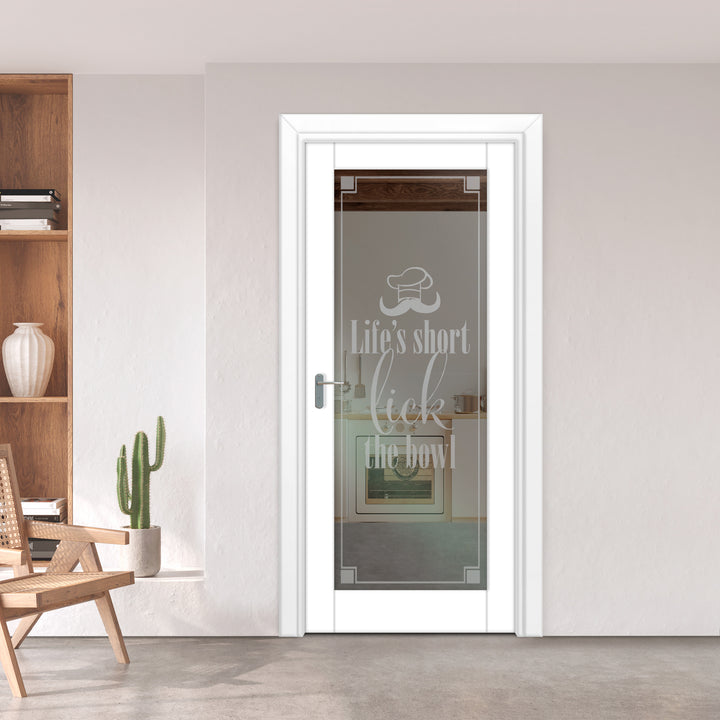INTERIOR DOOR WITH FROSTED GLASS PANEL IDGP - 1120 - DoorDiscounter
