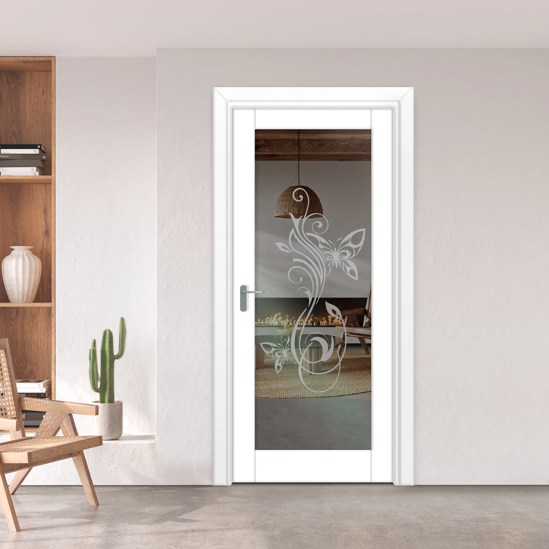 INTERIOR DOOR WITH FROSTED GLASS PANEL IDGP -0237 - DoorDiscounter