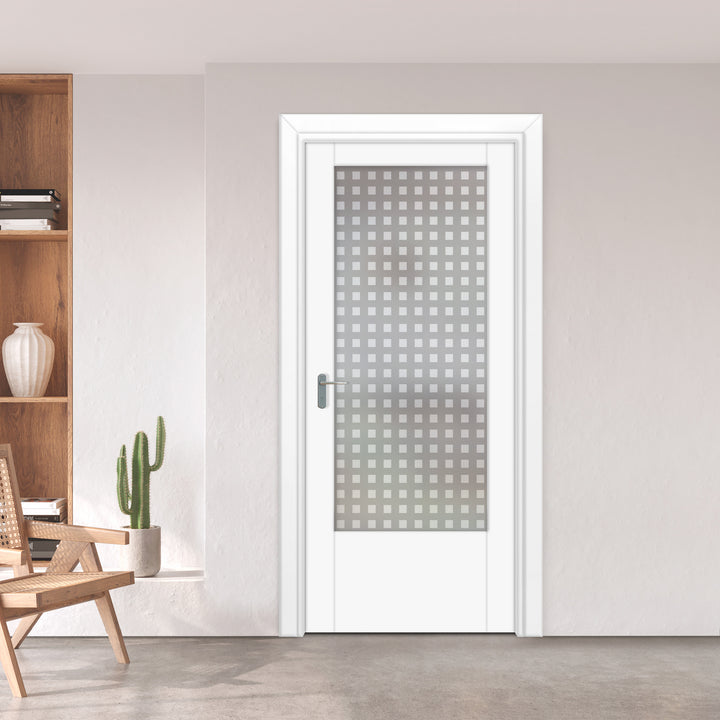 INTERIOR DOOR WITH FROSTED GLASS PANEL IDGP -0085 - DoorDiscounter