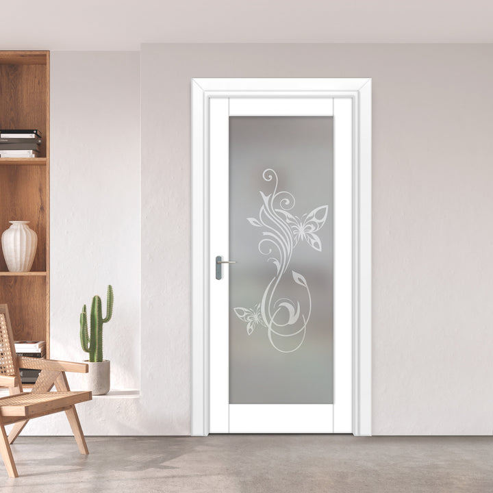 INTERIOR DOOR WITH FROSTED GLASS PANEL IDGP -0237 - DoorDiscounter