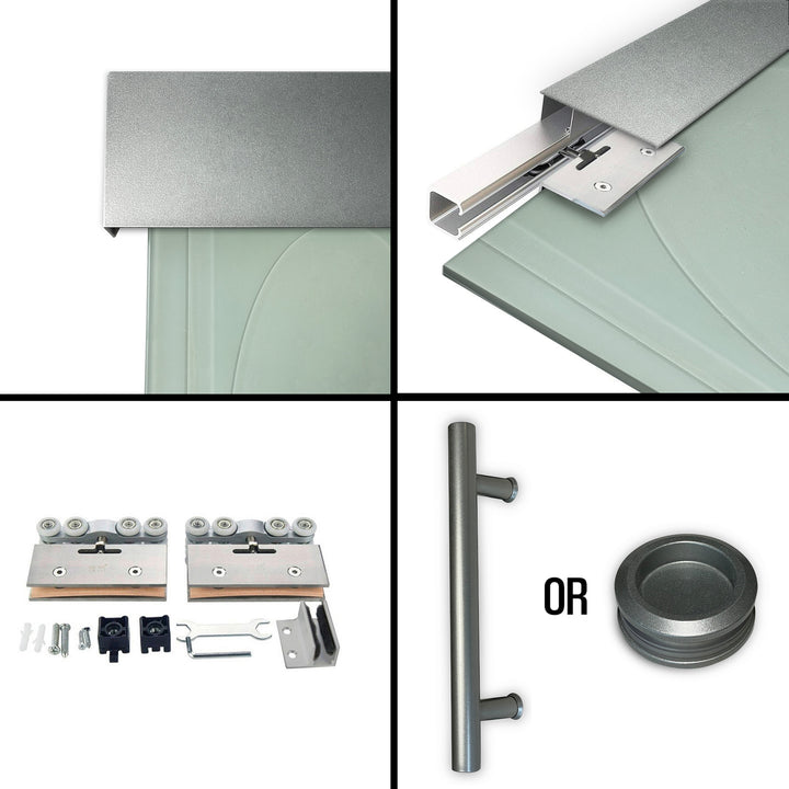 Sliding Glass Barn Door Alu100 SGBD - 1484 - DoorDiscounter