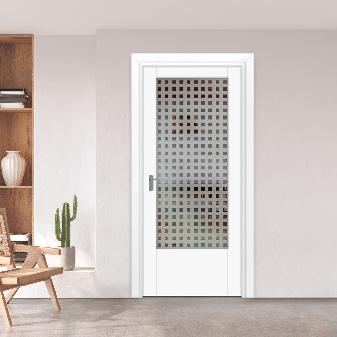 INTERIOR DOOR WITH FROSTED GLASS PANEL IDGP -0085 - DoorDiscounter