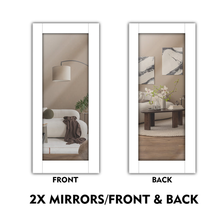 (Ready to Ship) Interior Door With Mirror Panel | ++Liquidation Sale++ - DoorDiscounter