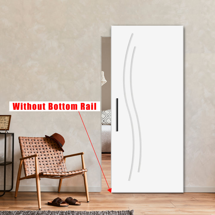 Flush Sliding Barn Door Hidden / Invisible Hardware FHID - 1123 - DoorDiscounter