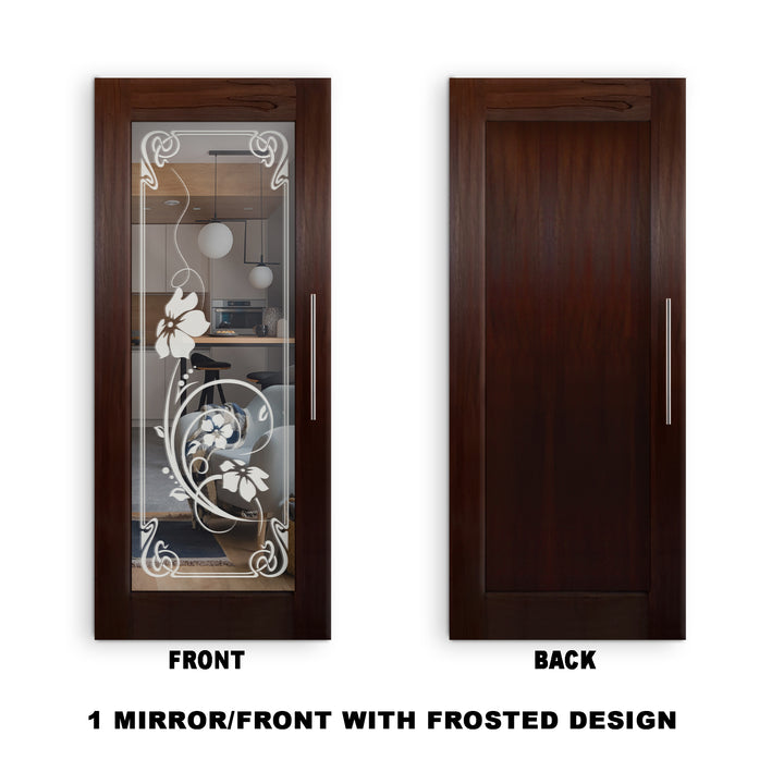 Self Closing Pivot Wooden Mirror Door Pwmd - 0805 - DoorDiscounter