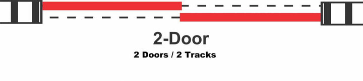 Sliding Bypass Closet Door with Glass & Mirror Panel Inserts MBS2 - 0550 - DoorDiscounter