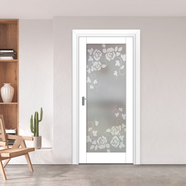 INTERIOR DOOR WITH FROSTED GLASS PANEL IDGP - 0100 - DoorDiscounter
