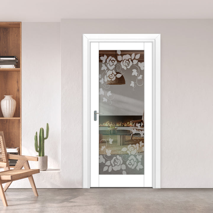 INTERIOR DOOR WITH FROSTED GLASS PANEL IDGP - 0100 - DoorDiscounter