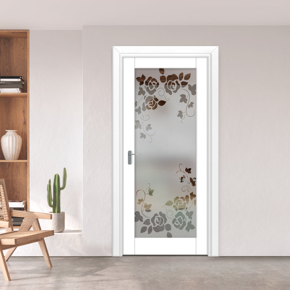 INTERIOR DOOR WITH FROSTED GLASS PANEL IDGP - 0100 - DoorDiscounter