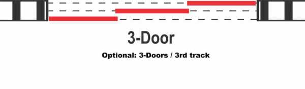 CLOSET DOOR WITH PAINTED GLASS CPG3 - 3774 - DoorDiscounter