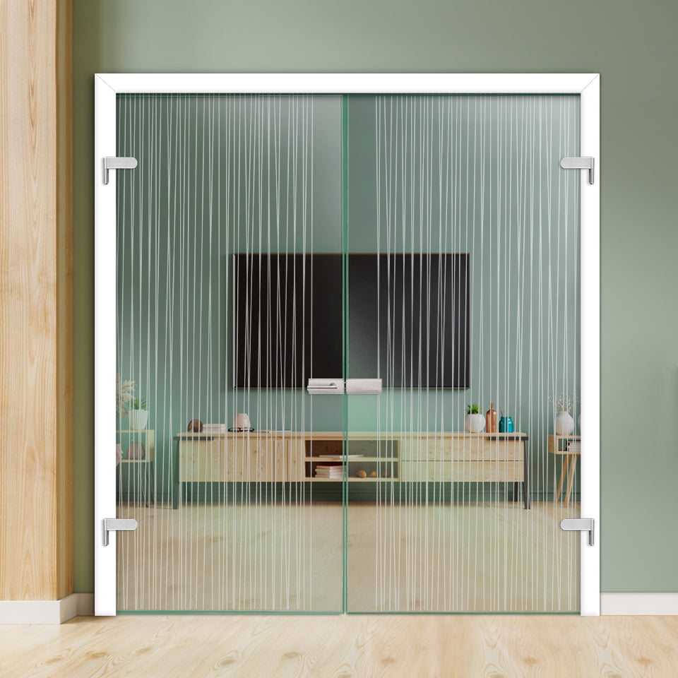 Double Hinged Glass Door  DHDG - 3401 - DoorDiscounter