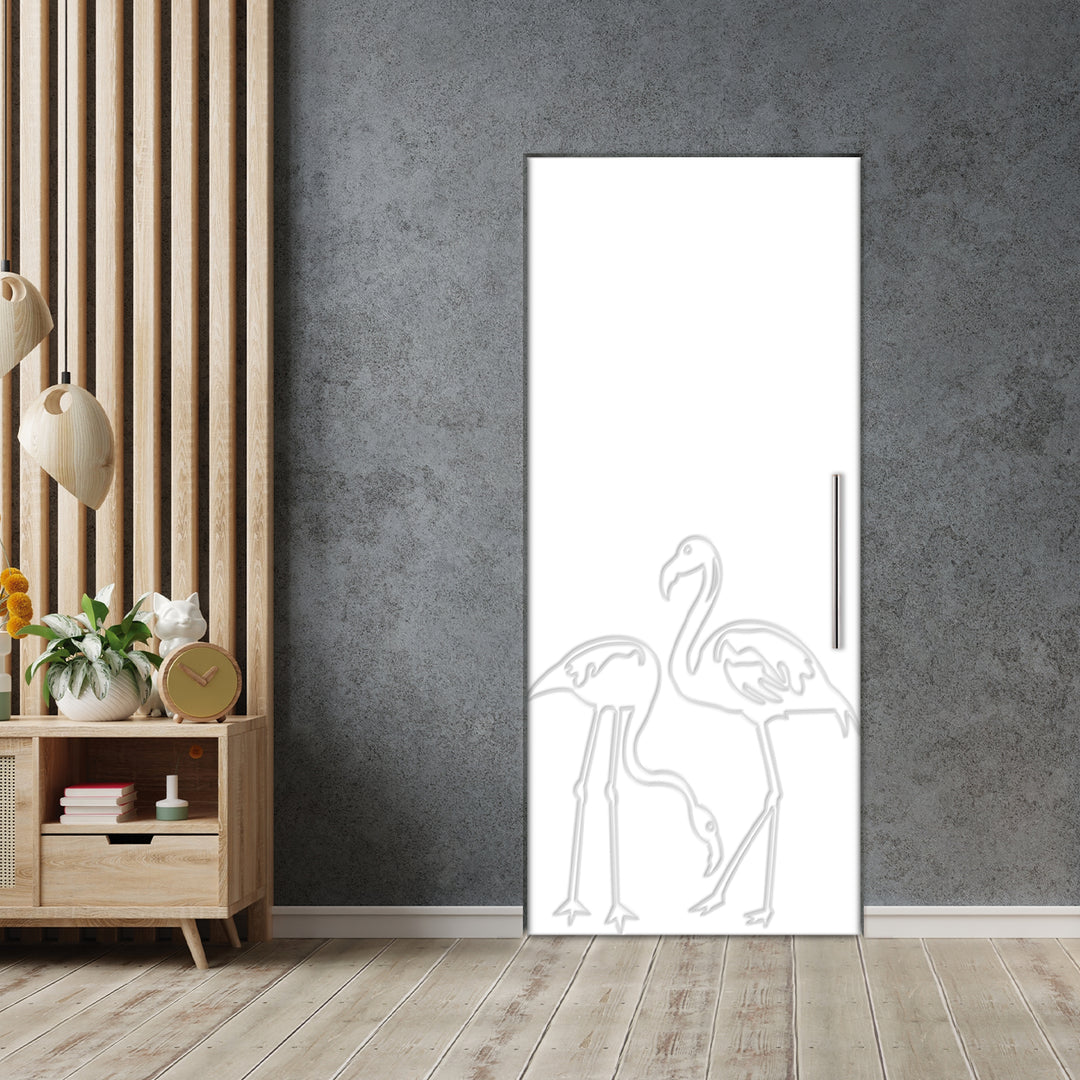 Self Closing Pivot Door with CNC Engraving Design PMR1 -  0595 - DoorDiscounter
