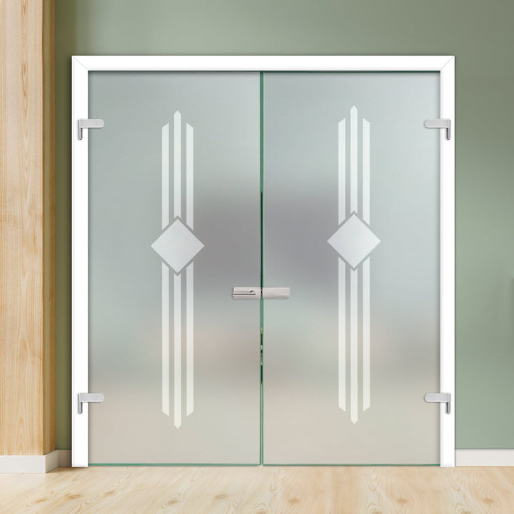 Double Hinged Glass Door  DHDG - 3404 - DoorDiscounter