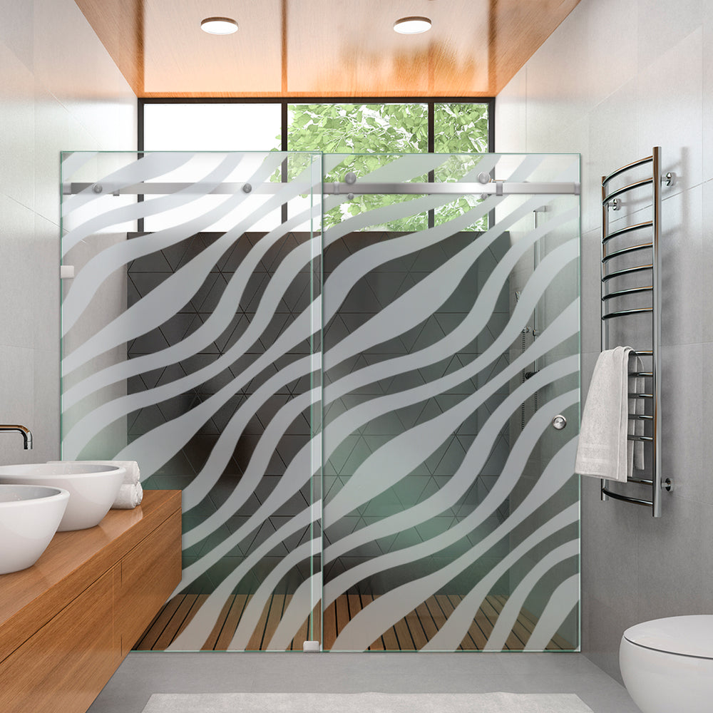 SHOWER GLASS SLIDING DOORS SGSD - 2811 - DoorDiscounter