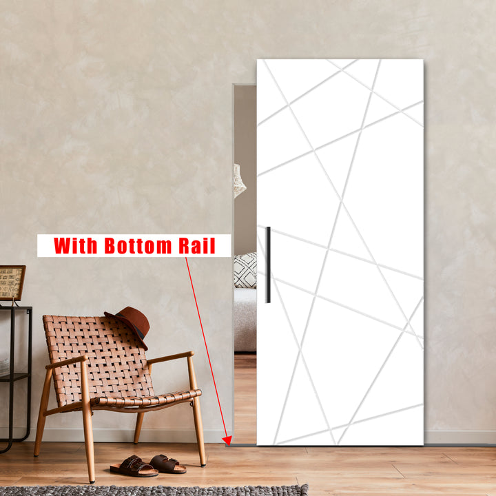 Flush Sliding Barn Door Hidden / Invisible Hardware FHID - 1447 - DoorDiscounter