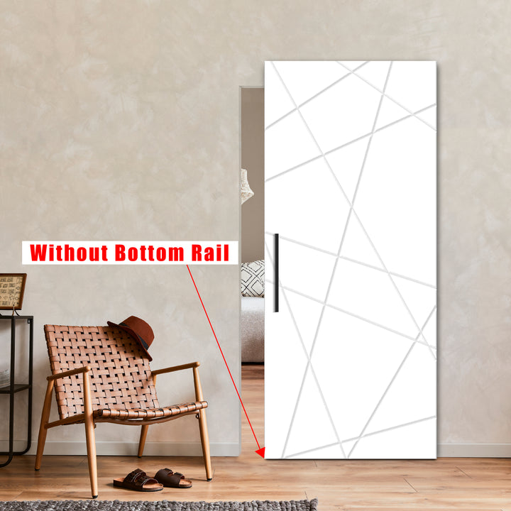 Flush Sliding Barn Door Hidden / Invisible Hardware FHID - 1447 - DoorDiscounter