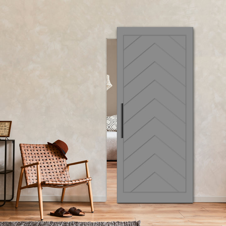 Flush Sliding Barn Door Hidden / Invisible Hardware FHID  - 1451 - DoorDiscounter