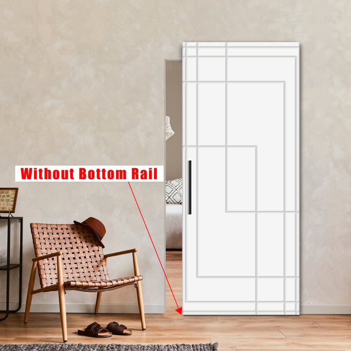 Flush Sliding Barn Door Hidden / Invisible Hardware FHID -1145 - DoorDiscounter