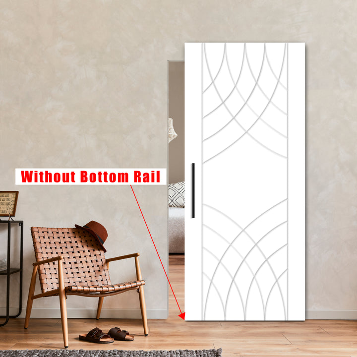 Flush Sliding Barn Door Hidden / Invisible Hardware FHID - 1397 - DoorDiscounter