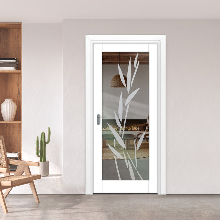 INTERIOR DOOR WITH FROSTED GLASS PANEL IDGP - 0104 - DoorDiscounter