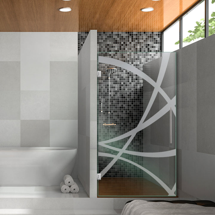 Frameless Shower Glass Door FGDS - 0322 - DoorDiscounter