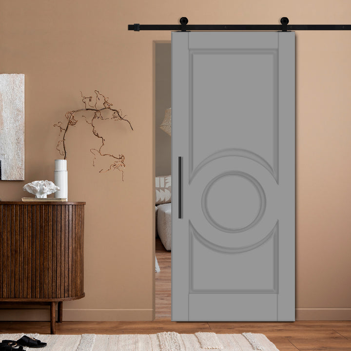 Modern Interior Flush Sliding Barn Door with CNC Router Design MICD - 1225 - DoorDiscounter