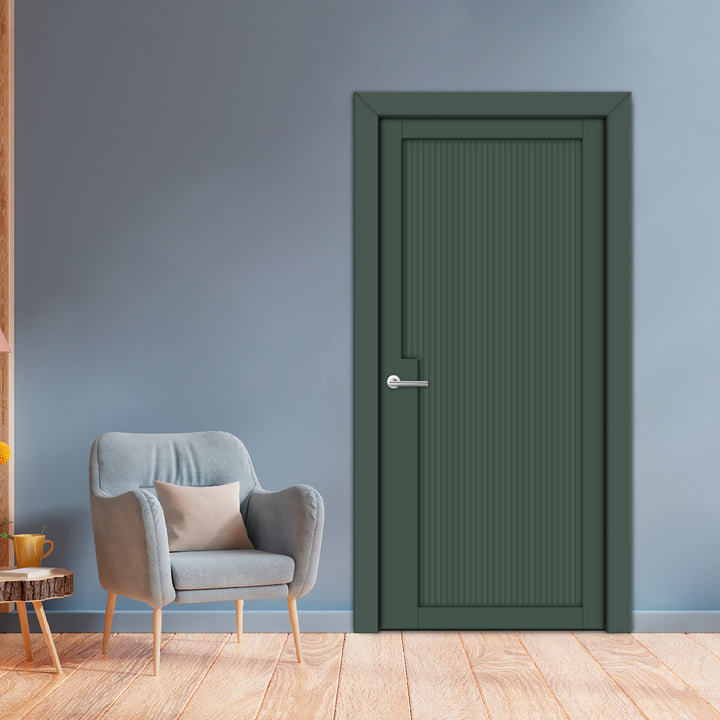 Interior Hinged Flush Door With Engraved Design Ihfc - 3934 - DoorDiscounter