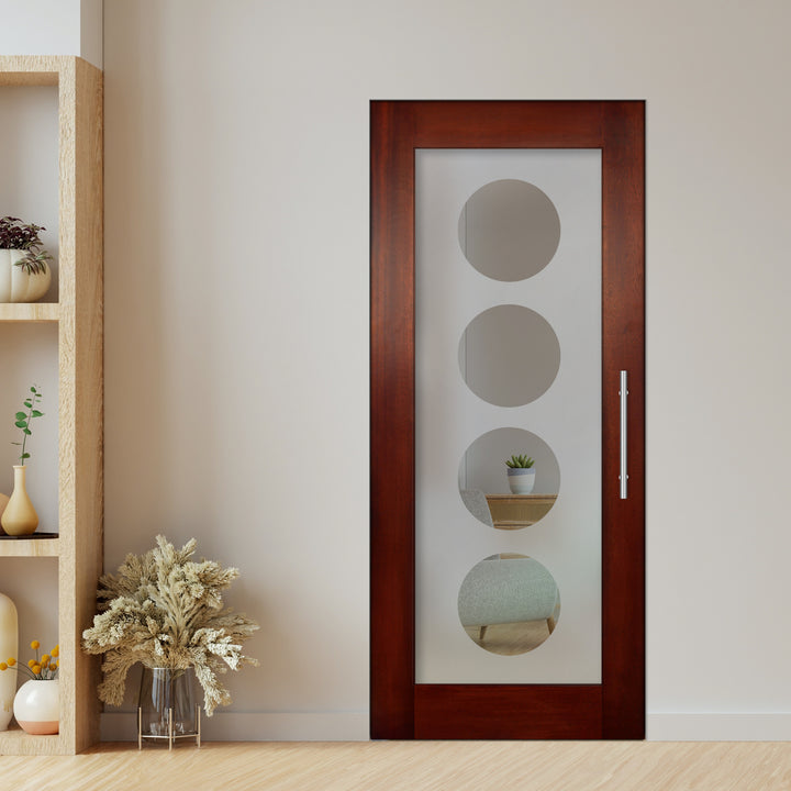 Self Closing Pivot Wooden Glass Door Pwgd - 0826 - DoorDiscounter