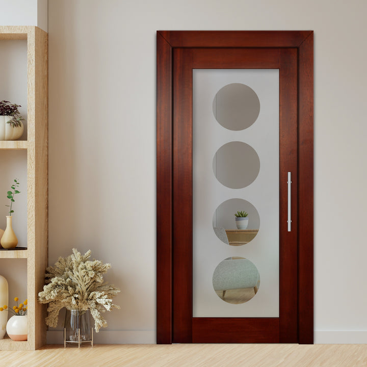 Self Closing Pivot Wooden Glass Door Pwgd - 0826 - DoorDiscounter