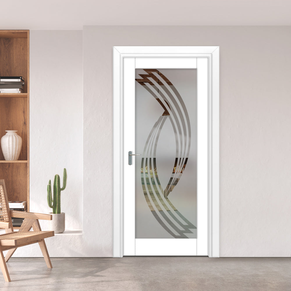 INTERIOR DOOR WITH FROSTED GLASS PANEL IDGP -0216 - DoorDiscounter
