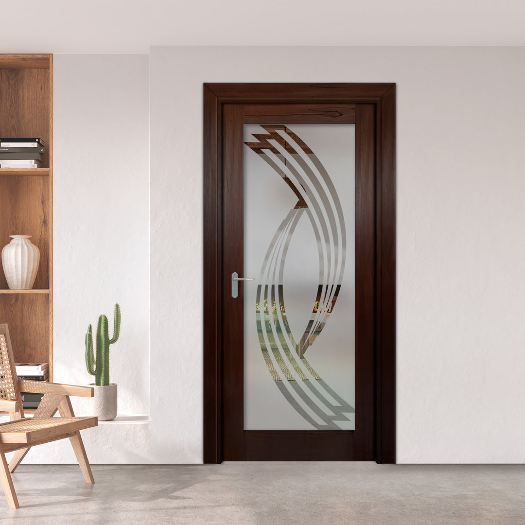 INTERIOR DOOR WITH FROSTED GLASS PANEL IDGP -0216 - DoorDiscounter