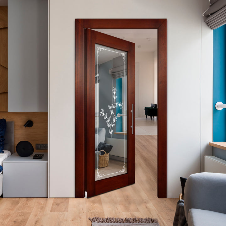 Self Closing Pivot Wooden Mirror Door Pwmd - 0802 - DoorDiscounter