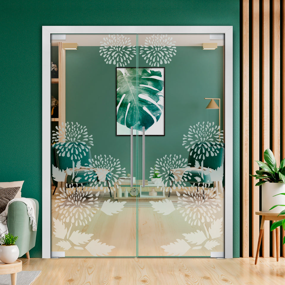 Frameless Double Pivot Glass Door with Self Closing Pivot Hinges FDPG - 2291 - DoorDiscounter