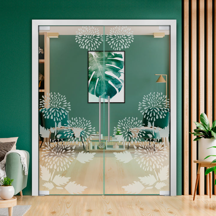 Frameless Double Pivot Glass Door with Self Closing Pivot Hinges FDPG - 2291 - DoorDiscounter