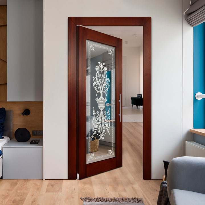 Self Closing Pivot Wooden Mirror Door Pwmd - 0803 - DoorDiscounter