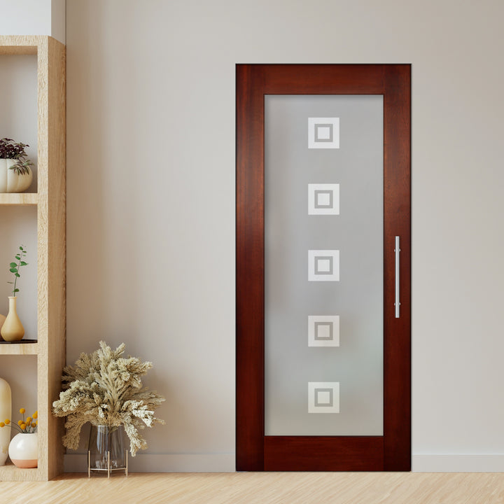 Self Closing Pivot Wooden Glass Door Pwgd - 0828 - DoorDiscounter